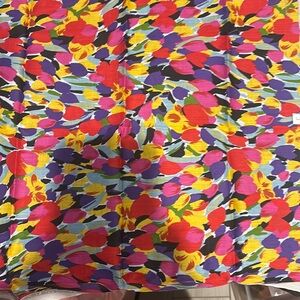 GIVENCHY Handkerchief Women Vintage Art Floral Plain Pocket Square Cotton 18"
